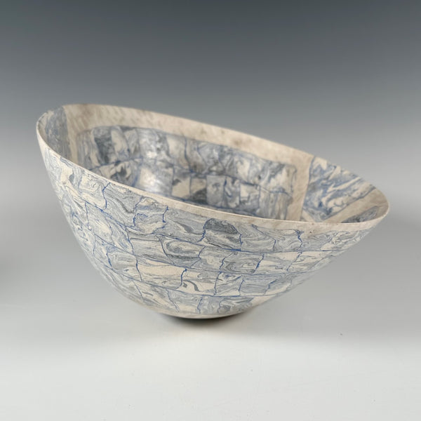 Barbara Gittings (UK) nerikomi tilted bowl