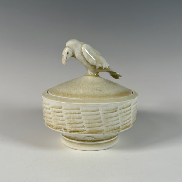 Steve Godfrey lidded box with vulture