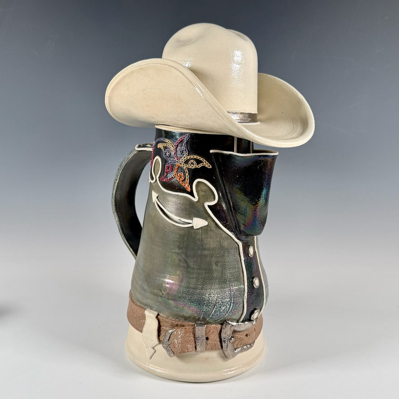 Jeanne Otis Fronske cowboy sculpture