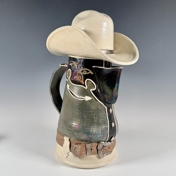 Jeanne Otis Fronske cowboy sculpture