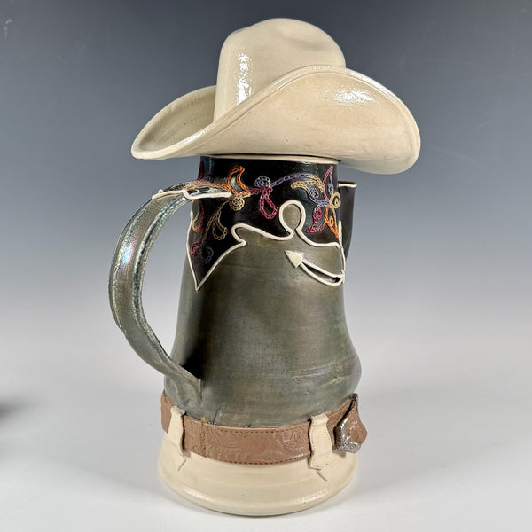 Jeanne Otis Fronske cowboy sculpture