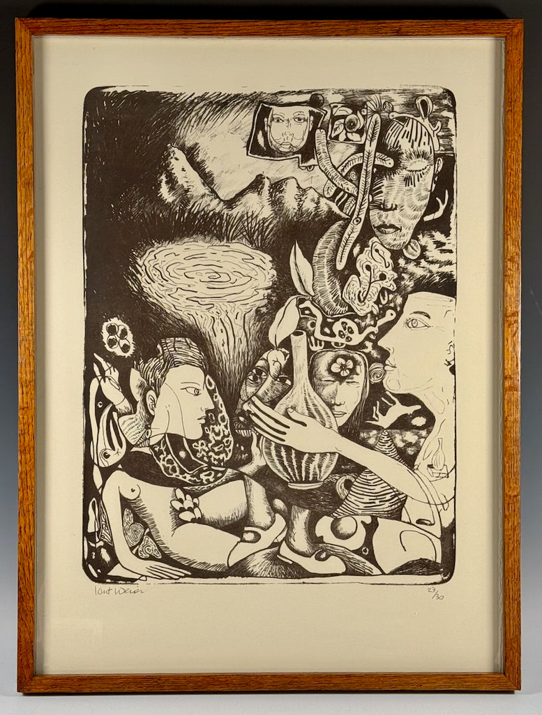 Kurt Weiser lithograph print