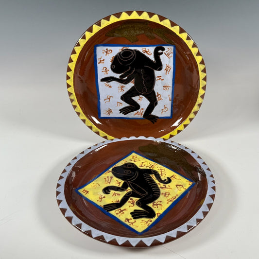 Baba Wagué Diakité plate (Mali), frog and fish, 2 of 2