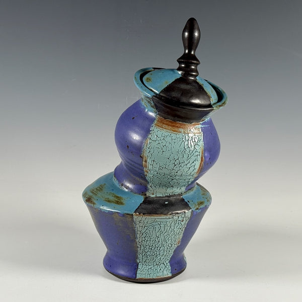 Jeff Reich lidded jar