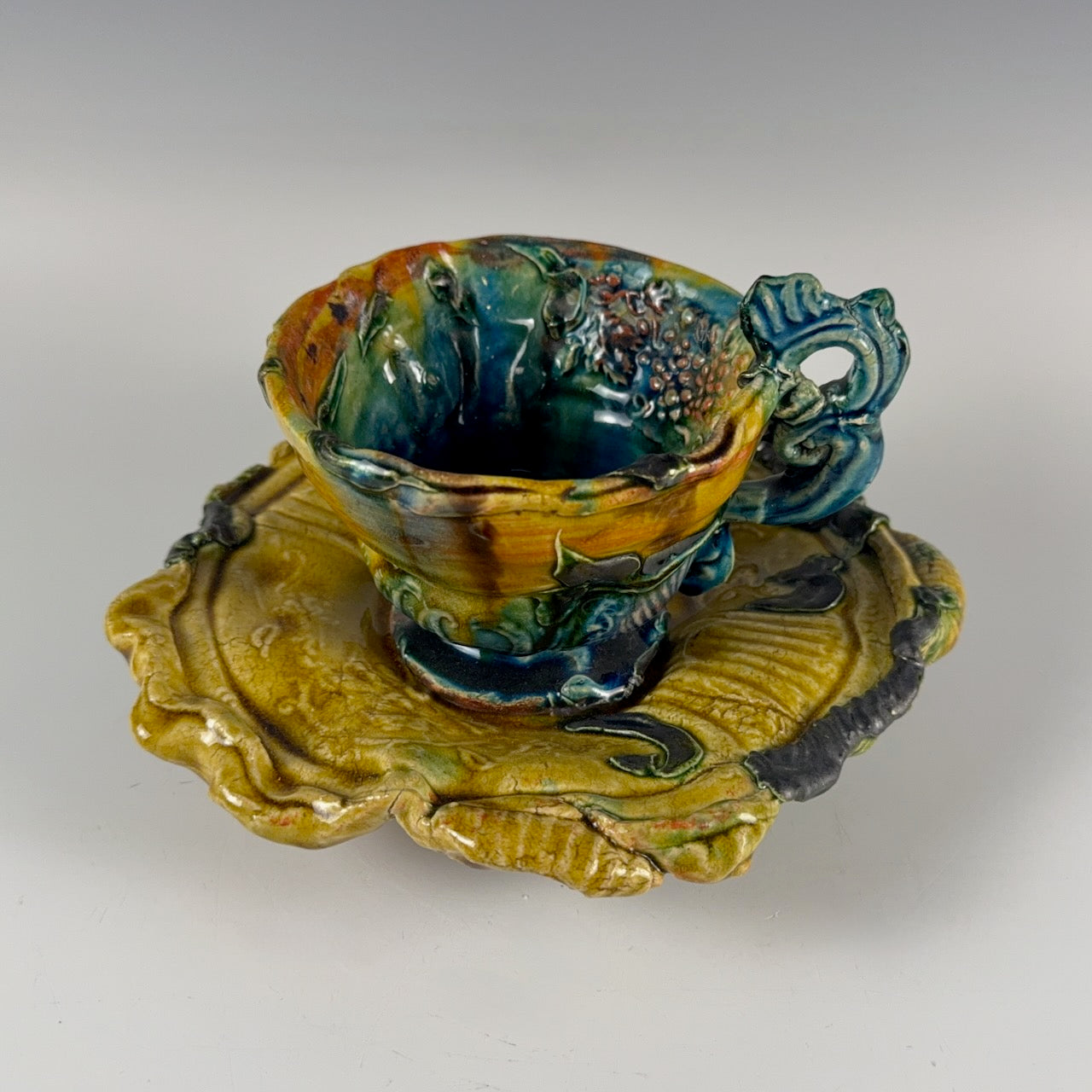 Lisa Orr large cup and saucer set, 2 of 2