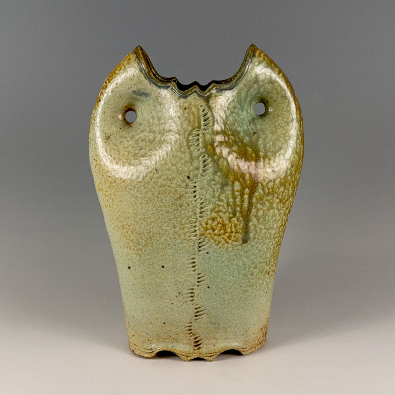 Bill Gossman vase, "Fish Mouth" NEW
