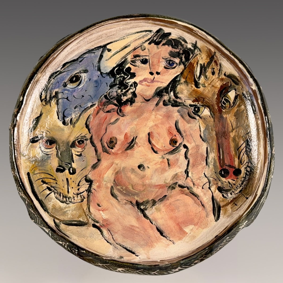Ron Meyer wall hanging platter