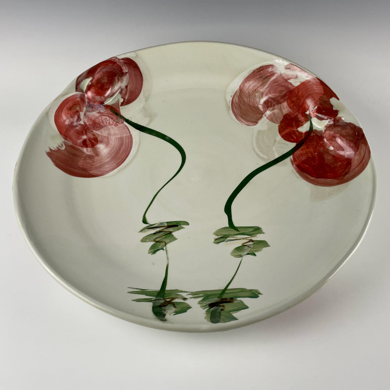 Connee Mayeron large platter, flora