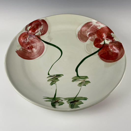 Connee Mayeron large platter, flora